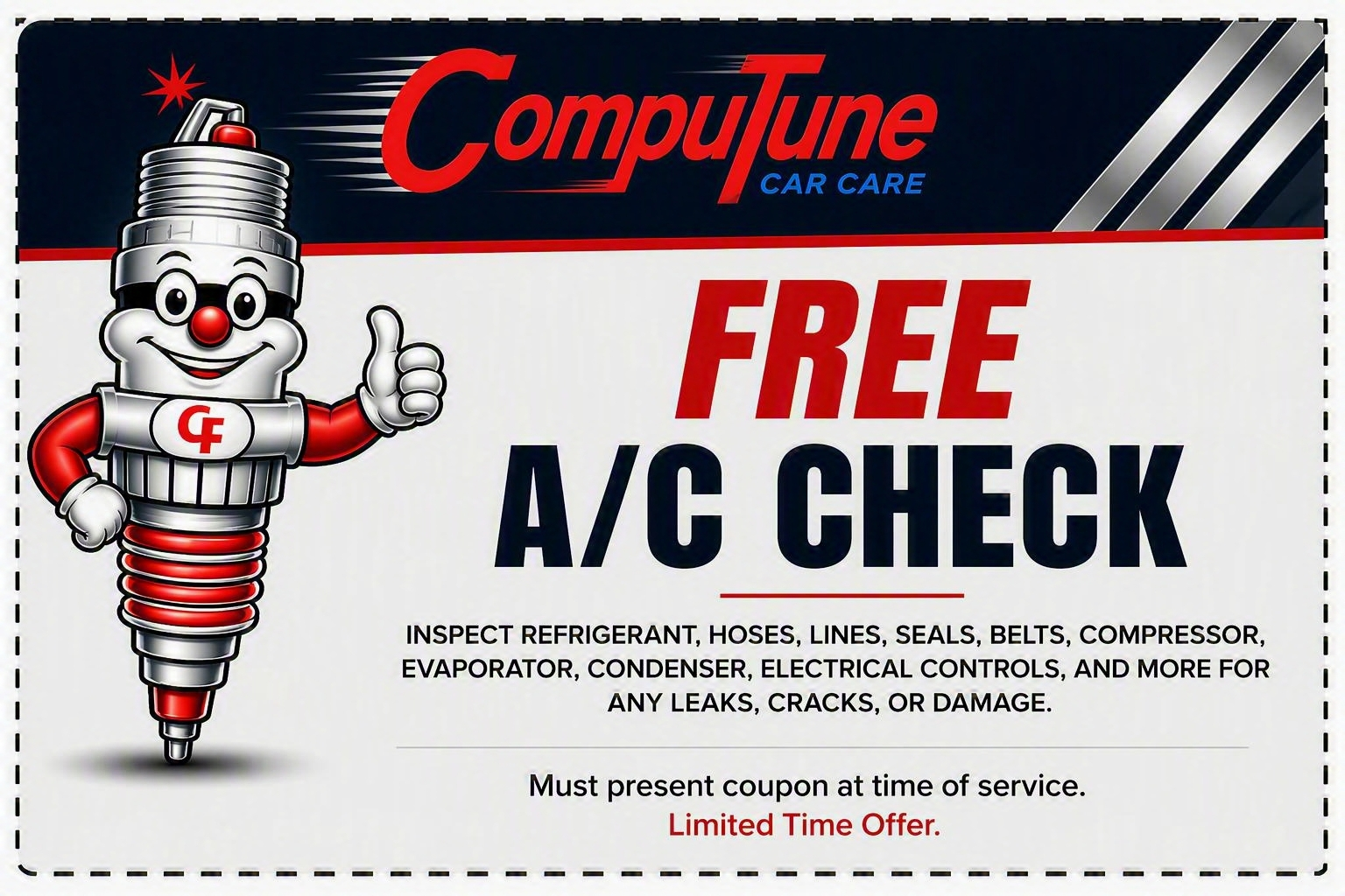Free A/C Check coupon — CompuTune Car Care Norfolk VA