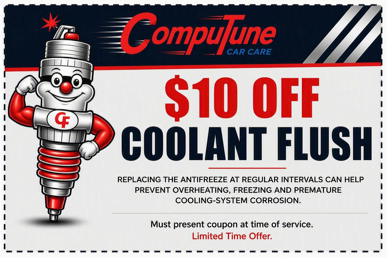 $10 Off Coolant Flush coupon — CompuTune Car Care Norfolk VA